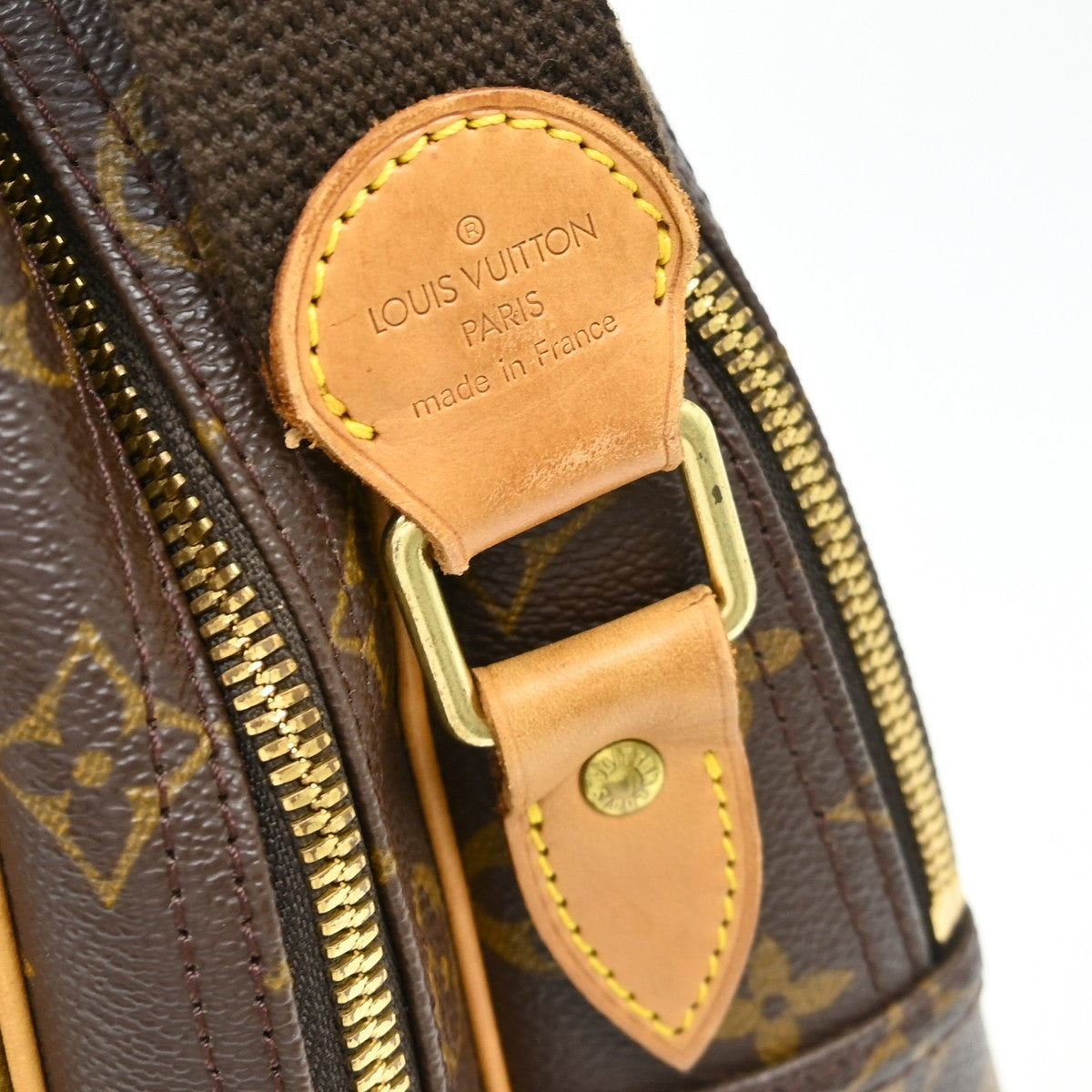 Louis Vuitton Reporter Bag Monogram Canvas Brown Canvas Shoulder Bag Bag (Pre-Owned)