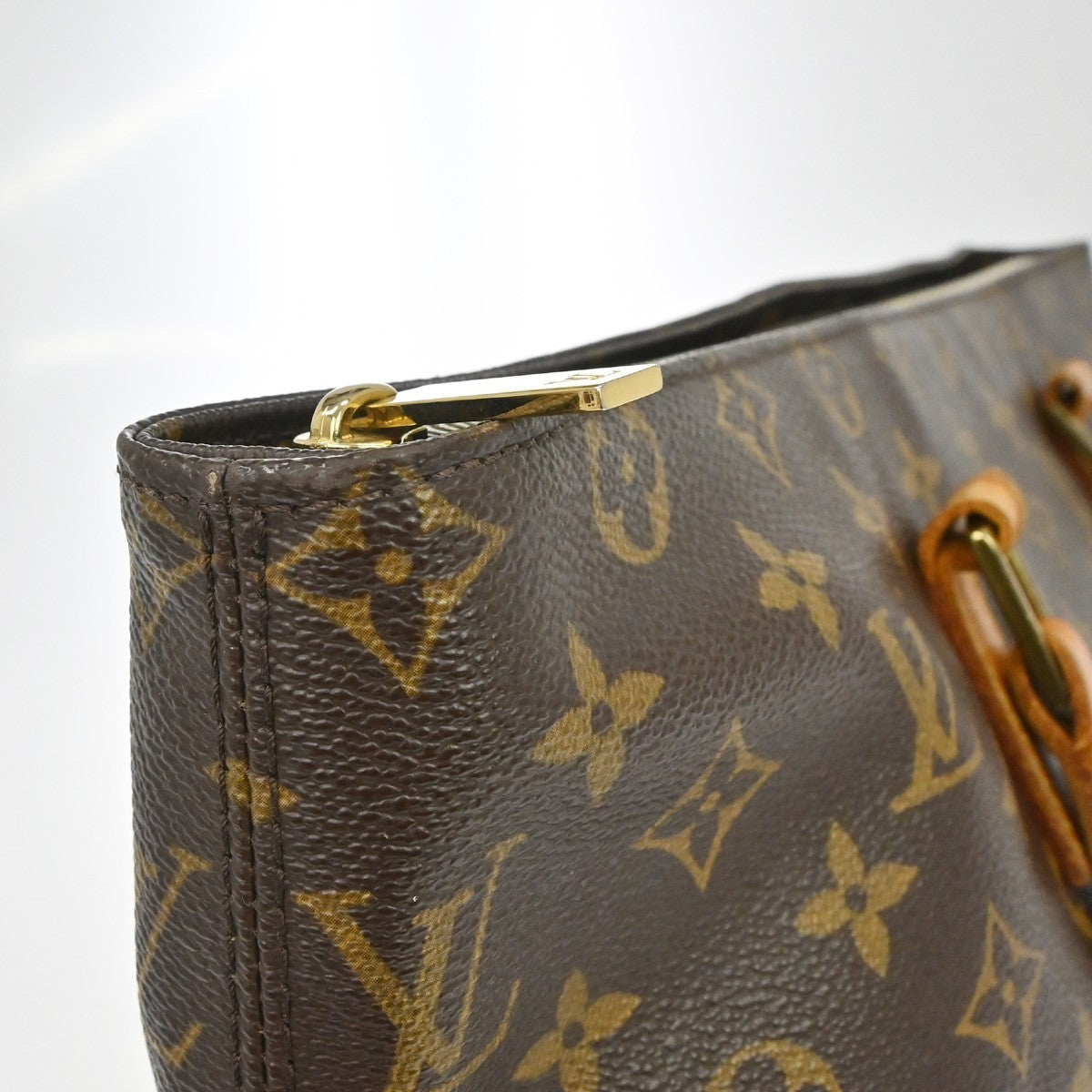 Louis Vuitton Cabas Mezzo Monogram Canvas Brown Canvas Tote Bag Bag (Pre-Owned)