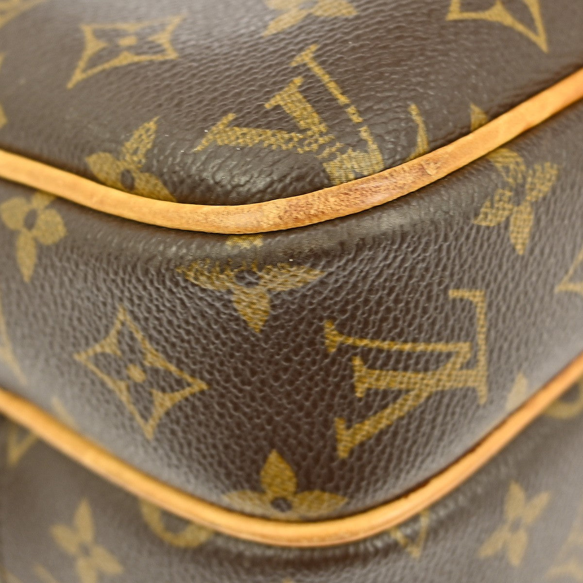 Louis Vuitton Reporter Bag Monogram Canvas Brown Canvas Shoulder Bag Bag (Pre-Owned)