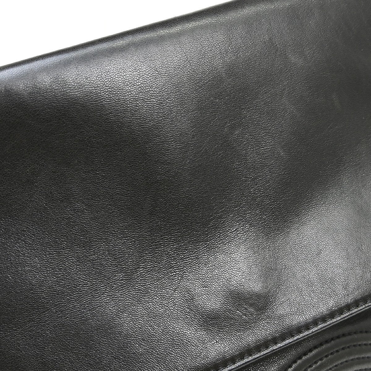 Chanel Vintage Flap Backpack Leather Black Leather Backpack Bag (Pre-Owned)