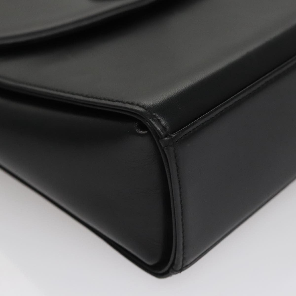 Givenchy Vintage 4G Handbag Leather Black Leather Handbag (Pre-Owned)