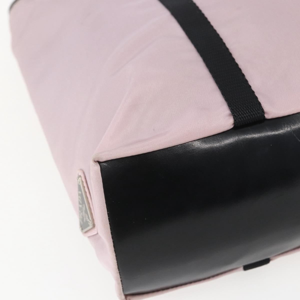 Prada Vintage Tote Tessuto Pink Nylon Tote Bag Bag (Pre-Owned)