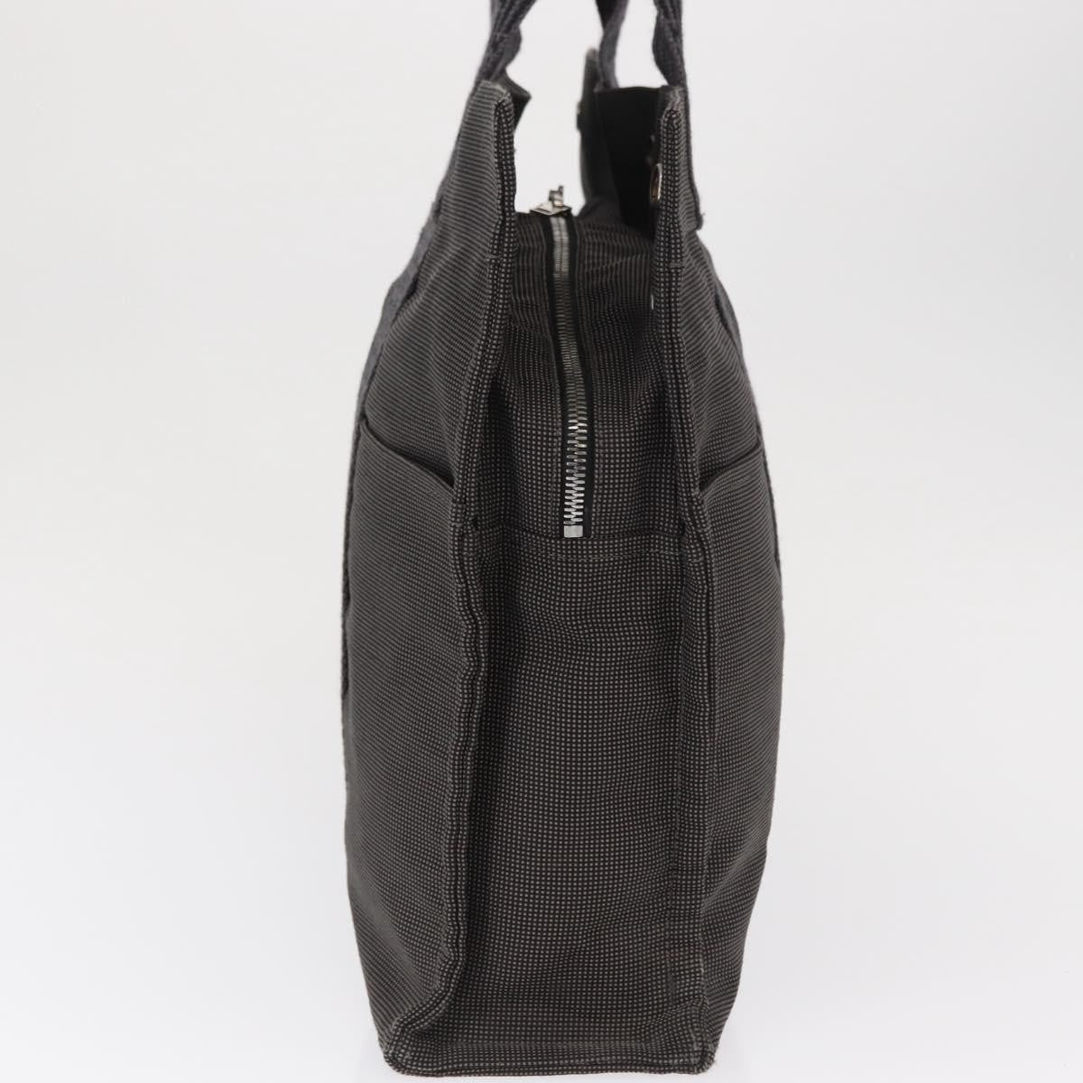 Hermes Fourre-Tout Herline Canvas Gray Canvas Tote Bag Bag (Pre-Owned)