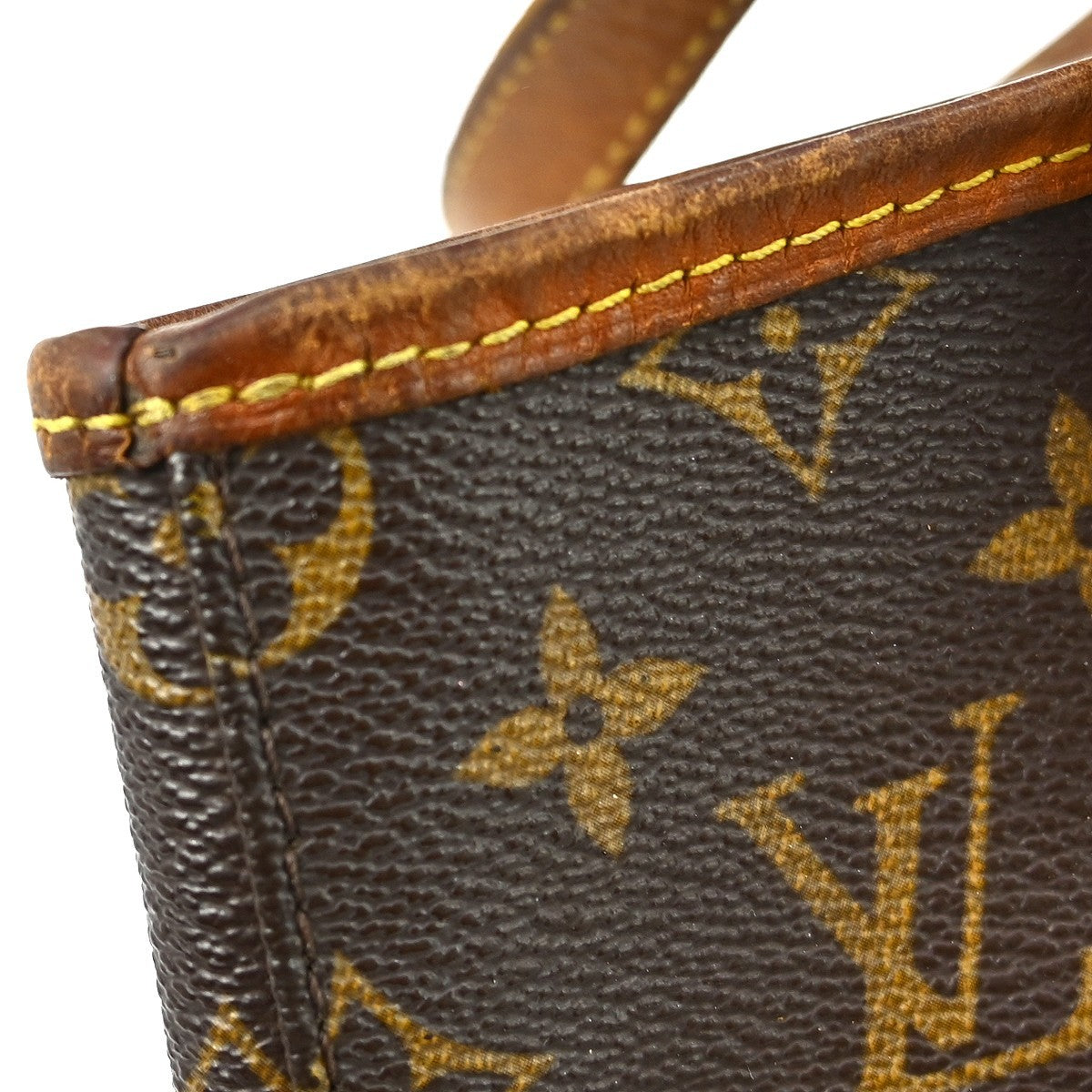 Louis Vuitton Bucket Bag Monogram Canvas Brown Canvas Handbag (Pre-Owned)
