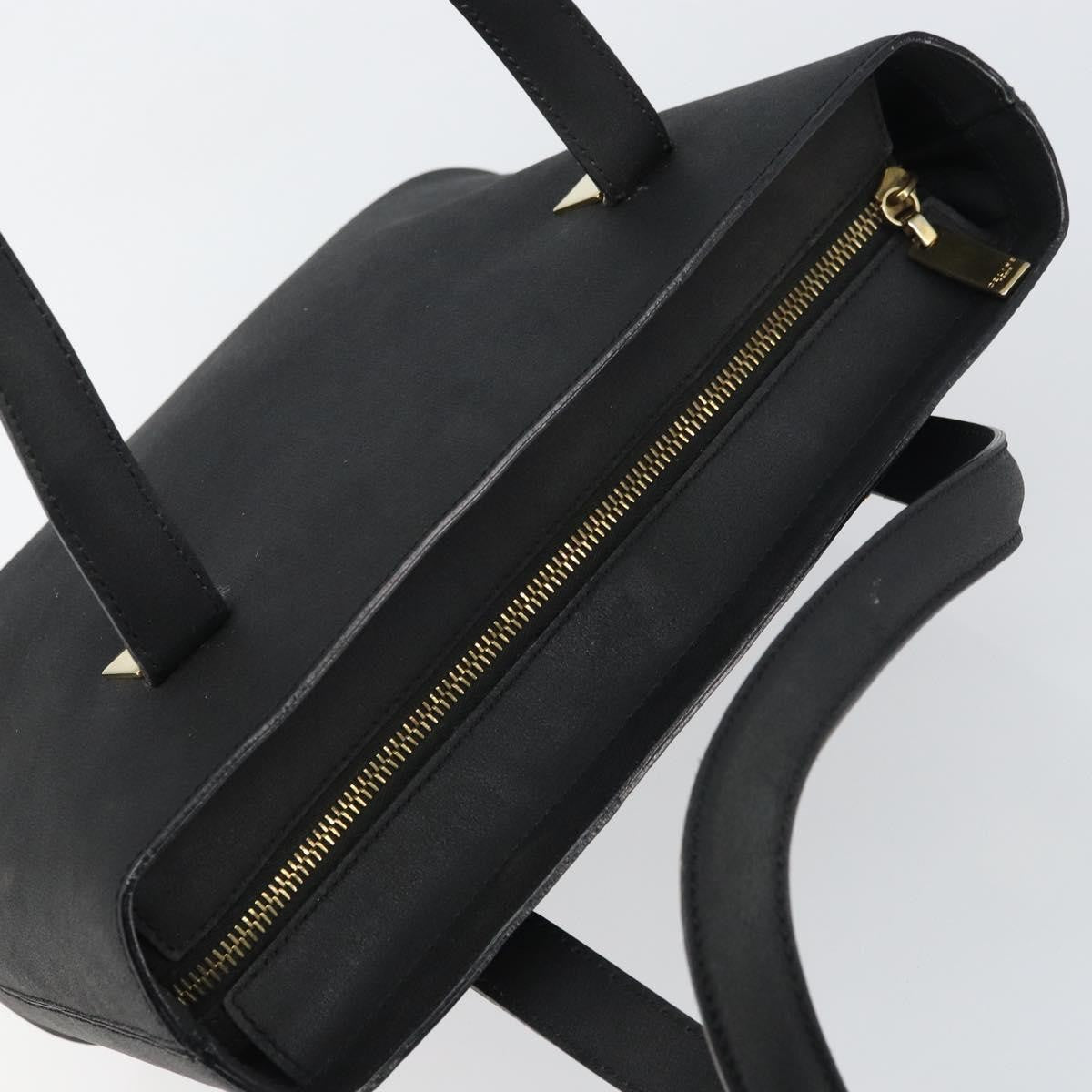 Celine Handbag Leather Black Leather Handbag (Pre-Owned)