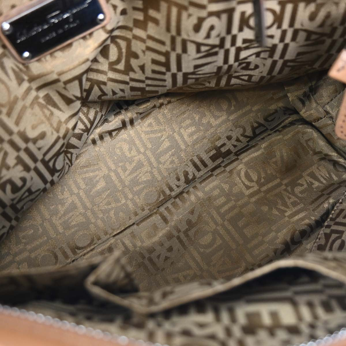 Salvatore Ferragamo Sofia Satchel Leather Brown Leather Handbag (Pre-Owned)