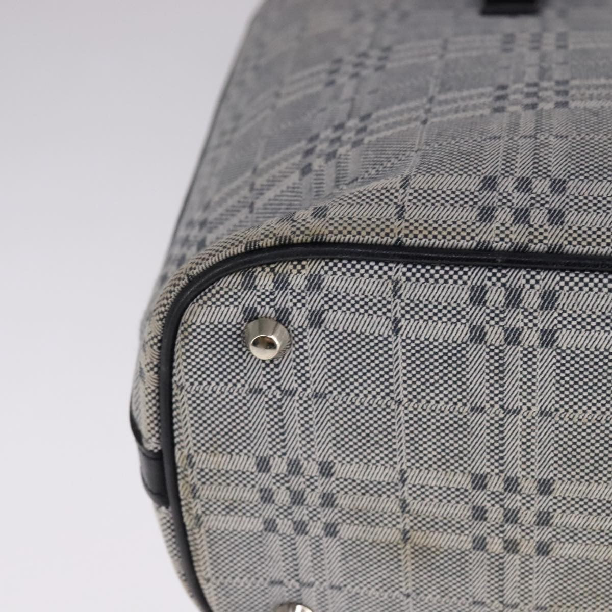 Burberry Vintage Tote Bag Canvas Gray Canvas Tote Bag Bag (Pre-Owned)