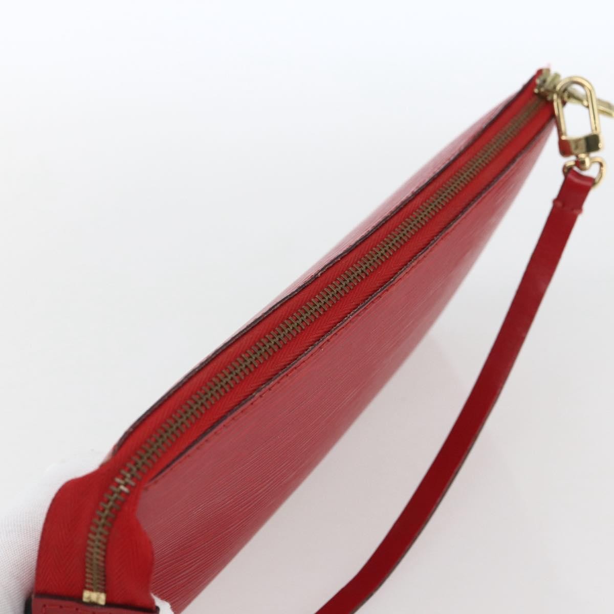 Louis Vuitton Pochette Accessoires Epi Leather Red Leather Clutche & Pouche Bag (Pre-Owned)