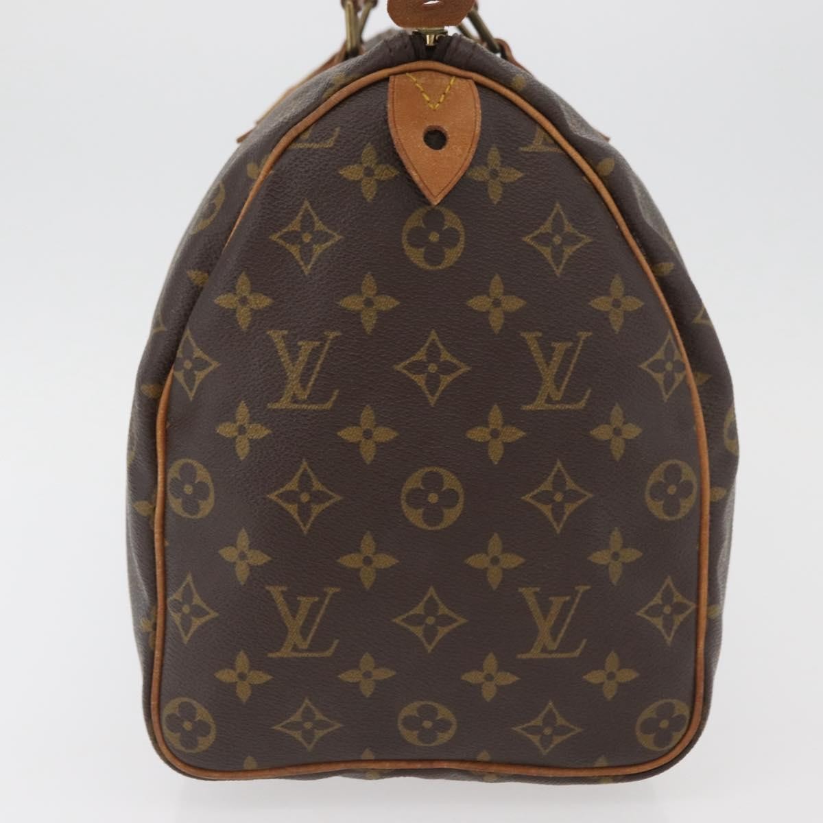 Louis Vuitton Speedy Handbag Monogram Canvas Brown Canvas Handbag (Pre-Owned)