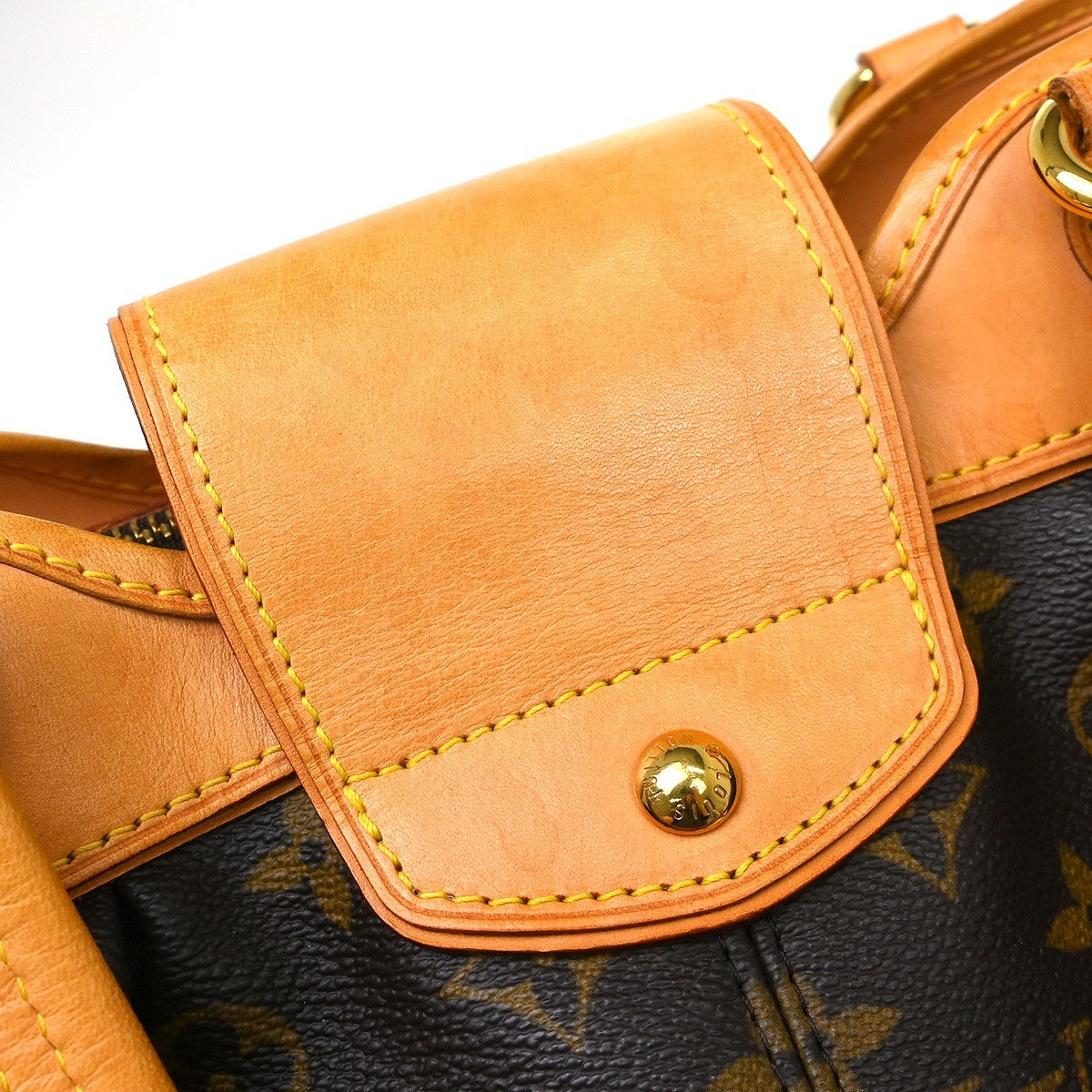 Louis Vuitton Boetie Handbag Monogram Canvas Brown Canvas Shoulder Bag Bag (Pre-Owned)