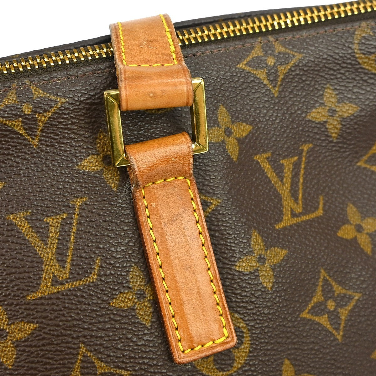 Louis Vuitton Cabas Mezzo Monogram Canvas Brown Canvas Tote Bag Bag (Pre-Owned)