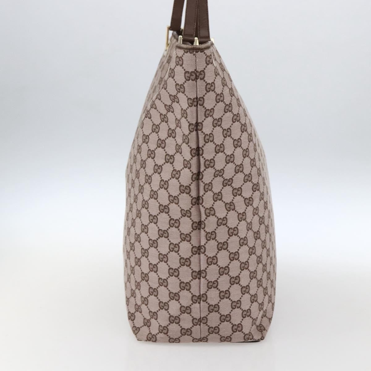 Gucci Vintage Bucket Shopping Tote Gg Canvas Pink Canvas Tote Bag Bag (Pre-Owned)