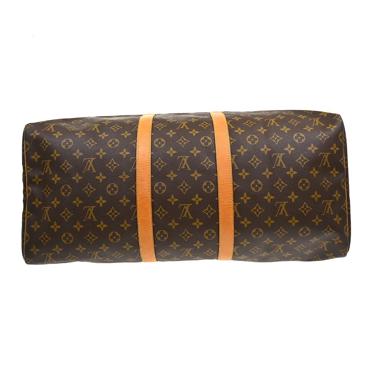 Louis Vuitton Keepall Bag Monogram Canvas Brown Canvas Travel Bag Bag (Pre-Owned)
