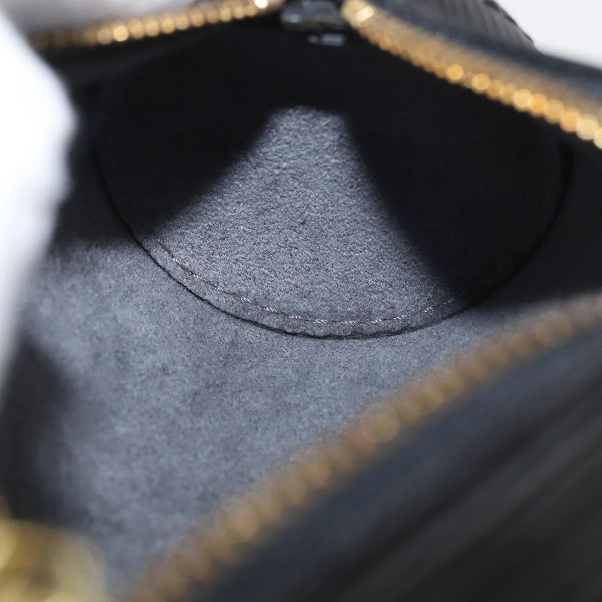 Louis Vuitton Soufflot Pochette Epi Leather Black Leather Clutche & Pouche Bag (Pre-Owned)