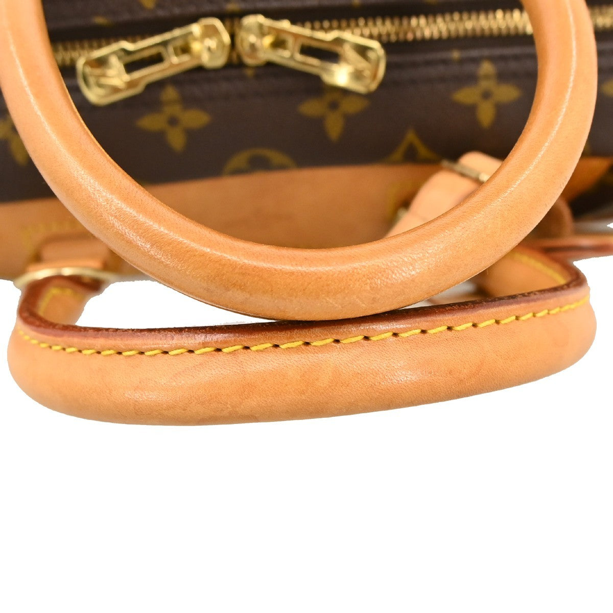 Louis Vuitton Deauville Handbag Monogram Canvas Brown Canvas Handbag (Pre-Owned)