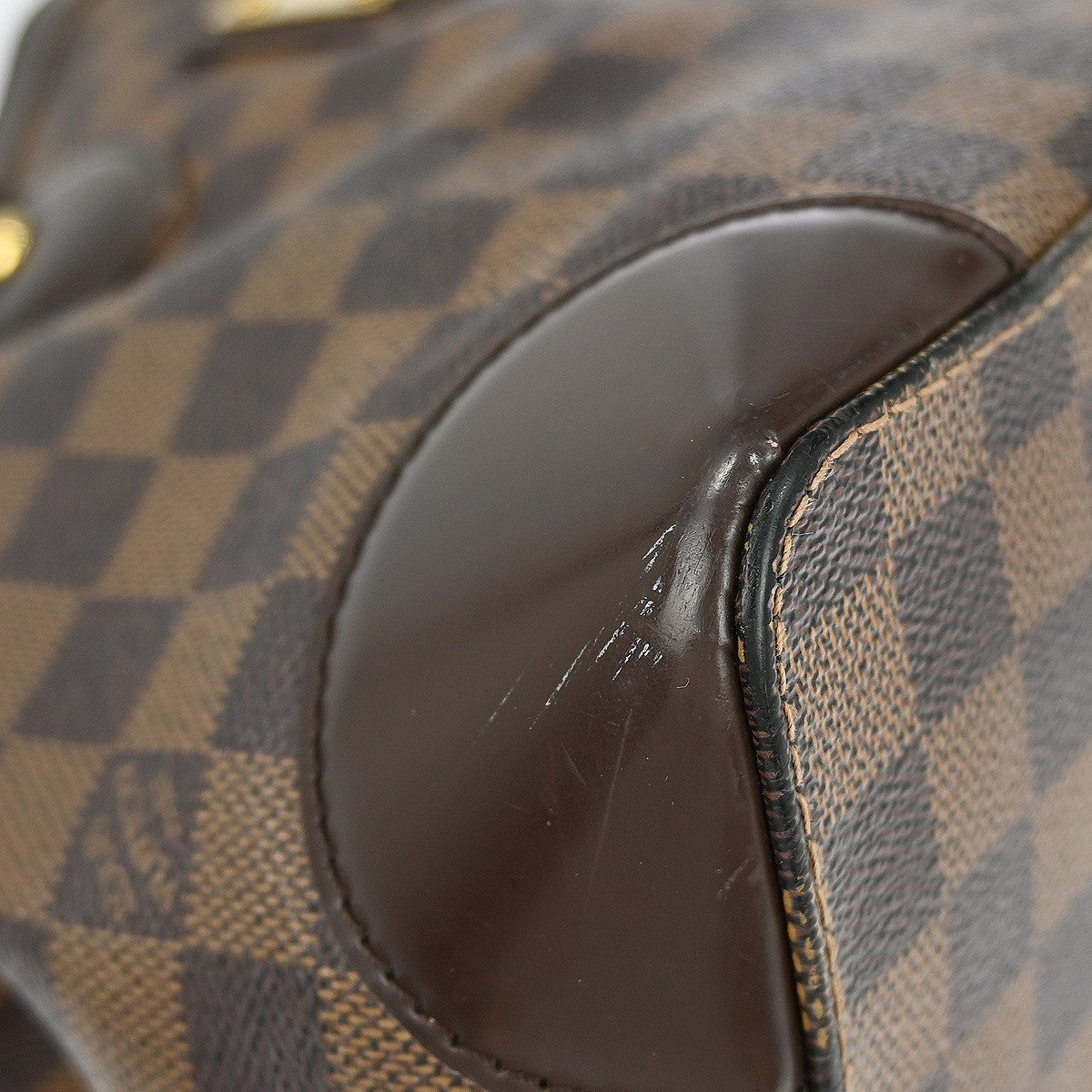 Louis Vuitton Hampstead Handbag Damier Brown Canvas Tote Bag Bag (Pre-Owned)