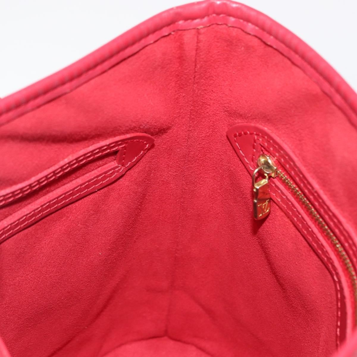 Louis Vuitton Bucket Bag Epi Leather Red Leather Shoulder Bag Bag (Pre-Owned)