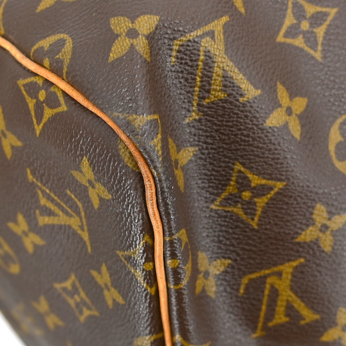 Louis Vuitton Keepall Bag Monogram Canvas Brown Canvas Travel Bag Bag (Pre-Owned)