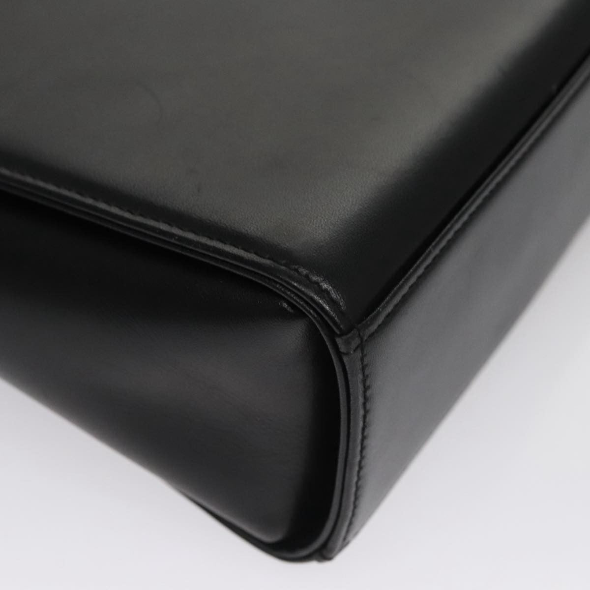 Givenchy Vintage 4G Handbag Leather Black Leather Handbag (Pre-Owned)