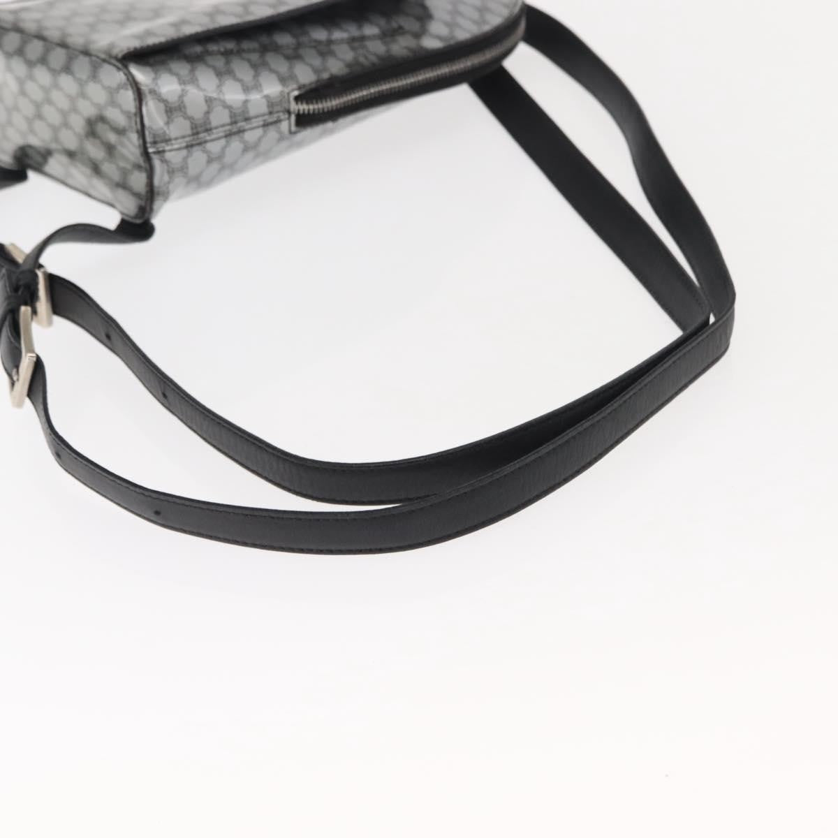 Celine Vintage Macadam Backpack Canvas And Leather Silver Pvc Backpack Bag (Pre-Owned)