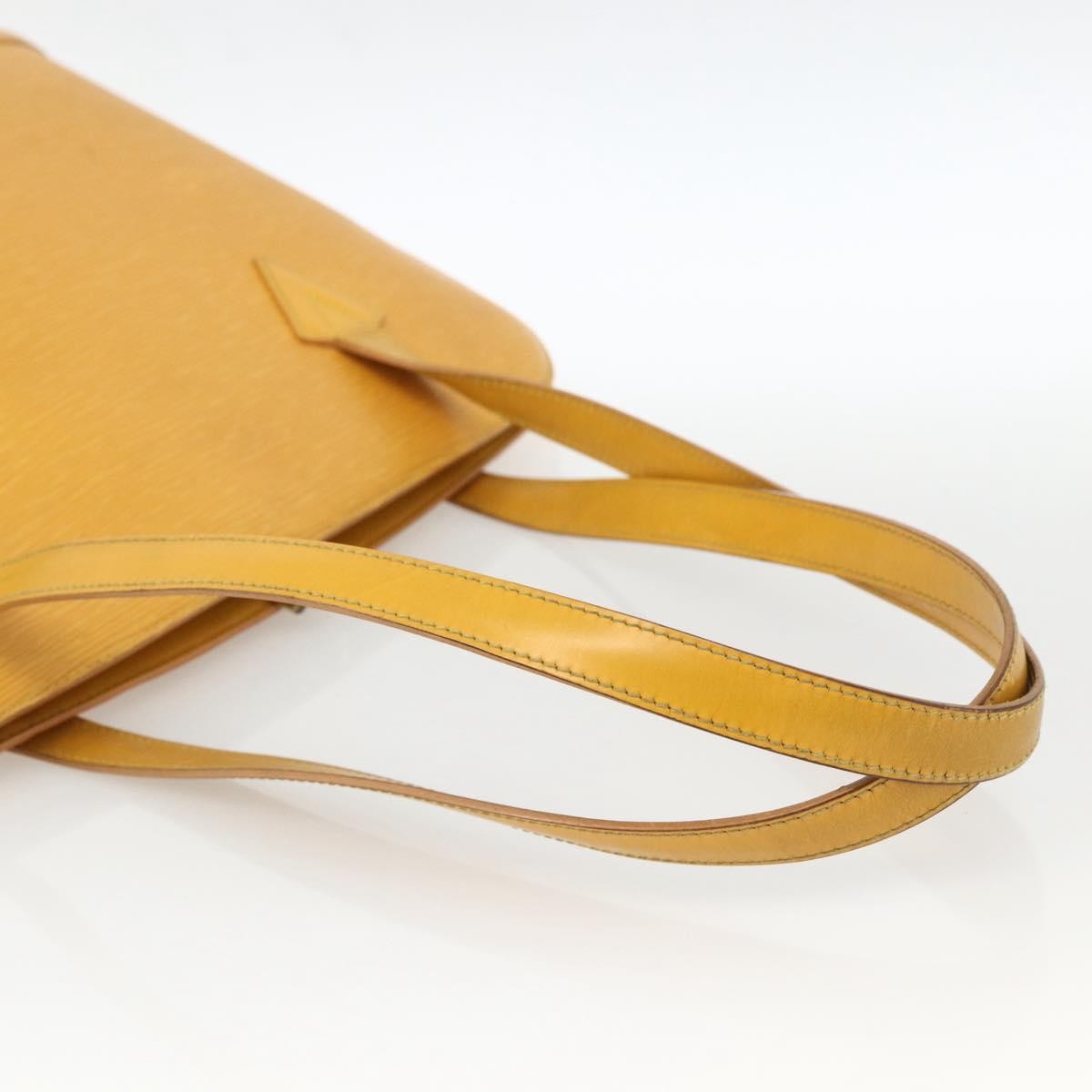 Louis Vuitton Lussac Handbag Epi Leather Yellow Leather Shoulder Bag Bag (Pre-Owned)