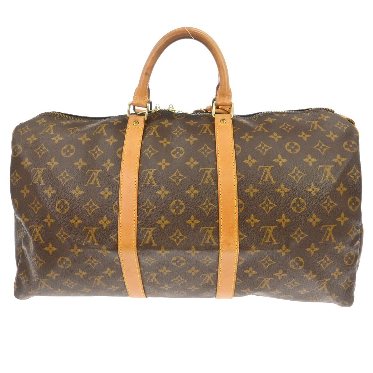 Louis Vuitton Keepall Bag Monogram Canvas Brown Canvas Travel Bag Bag (Pre-Owned)