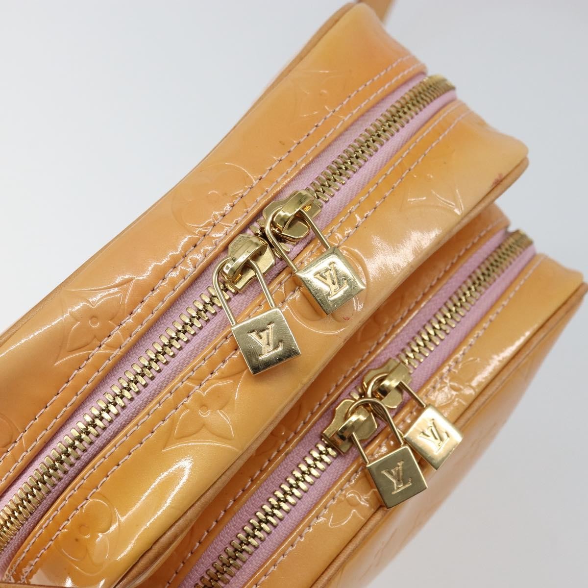 Louis Vuitton Wooster Handbag Monogram Vernis Yellow Patent_Leather Shoulder Bag Bag (Pre-Owned)