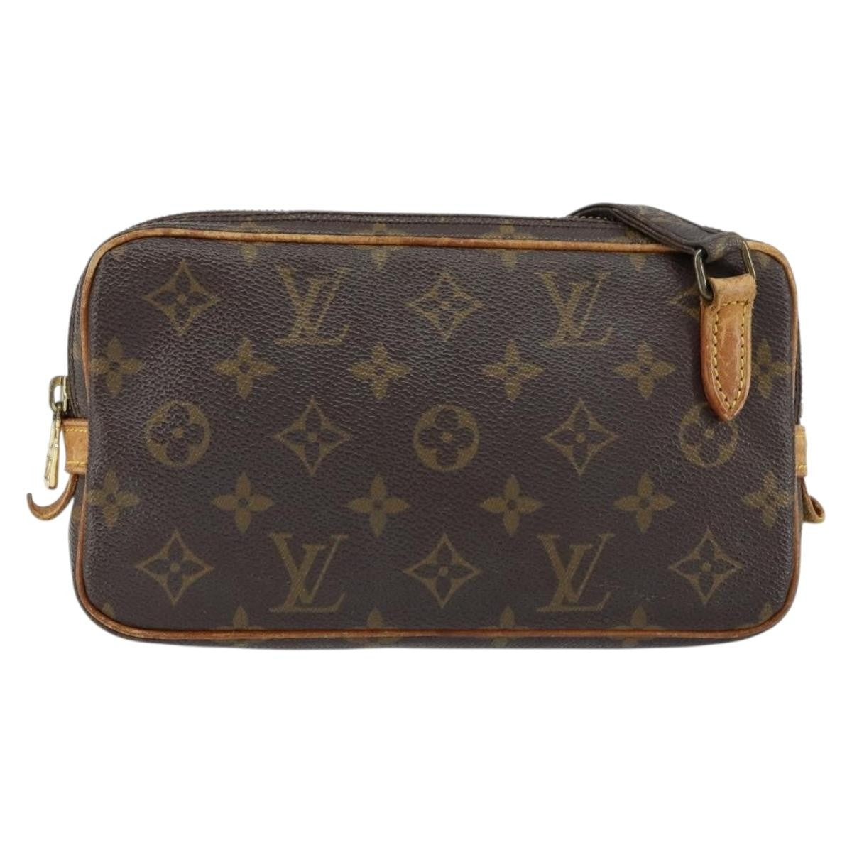 Louis Vuitton Pochette Marly Bandouliere Bag Monogram Canvas Brown Canvas Clutche & Pouche Bag (Pre-Owned)