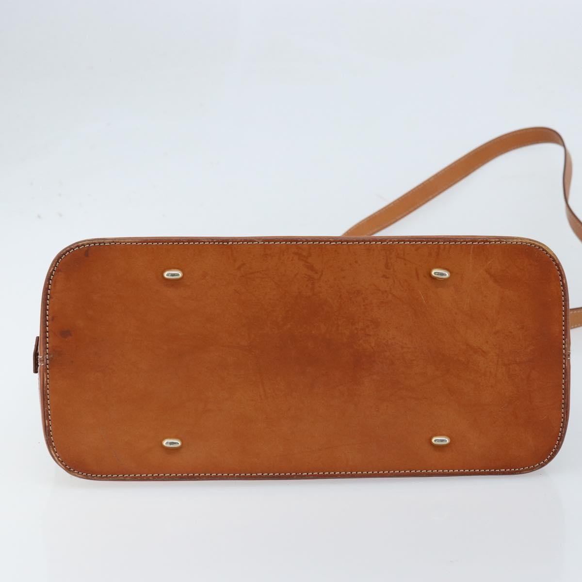 Celine Vintage Macadam Handbag Canvas And Leather Brown Canvas Handbag (Pre-Owned)