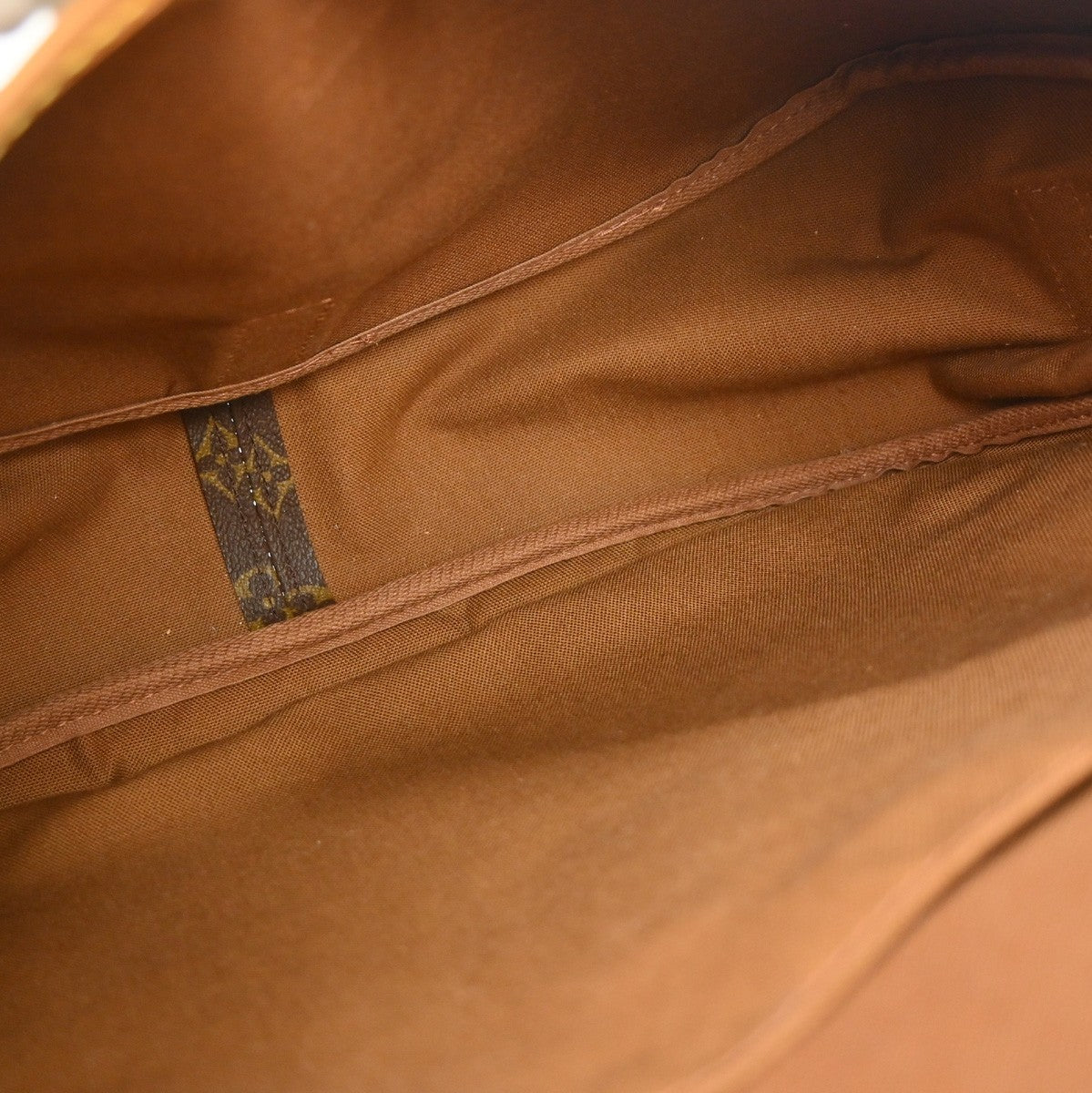 Louis Vuitton Saumur Handbag Monogram Canvas Brown Canvas Shoulder Bag Bag (Pre-Owned)