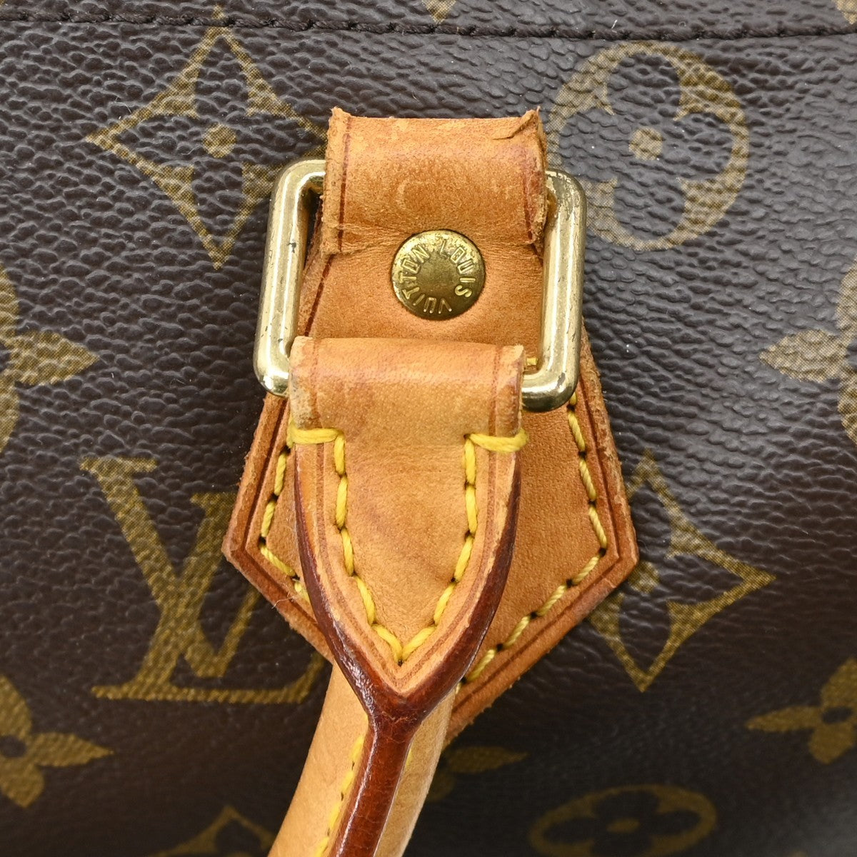 Louis Vuitton Speedy Handbag Monogram Canvas Brown Canvas Handbag (Pre-Owned)