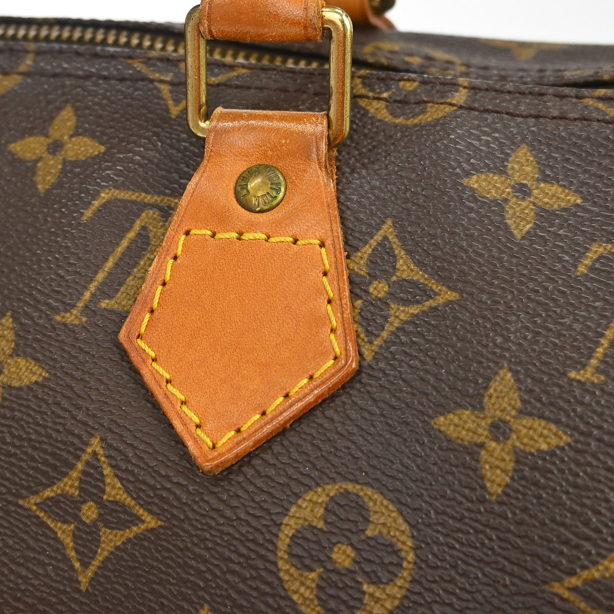 Louis Vuitton Speedy Handbag Monogram Canvas Brown Canvas Handbag (Pre-Owned)
