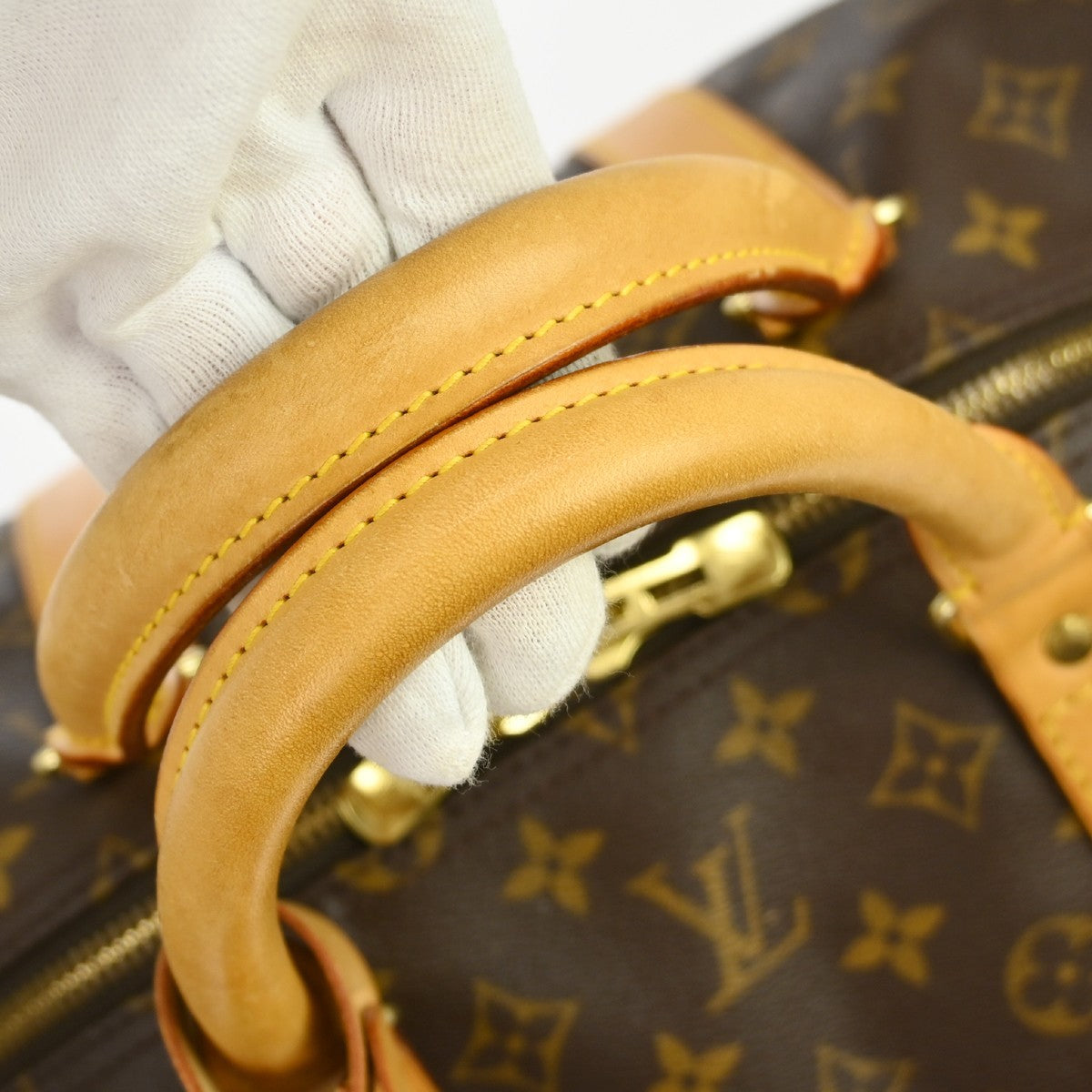 Louis Vuitton Keepall Bag Monogram Canvas Brown Canvas Travel Bag Bag (Pre-Owned)