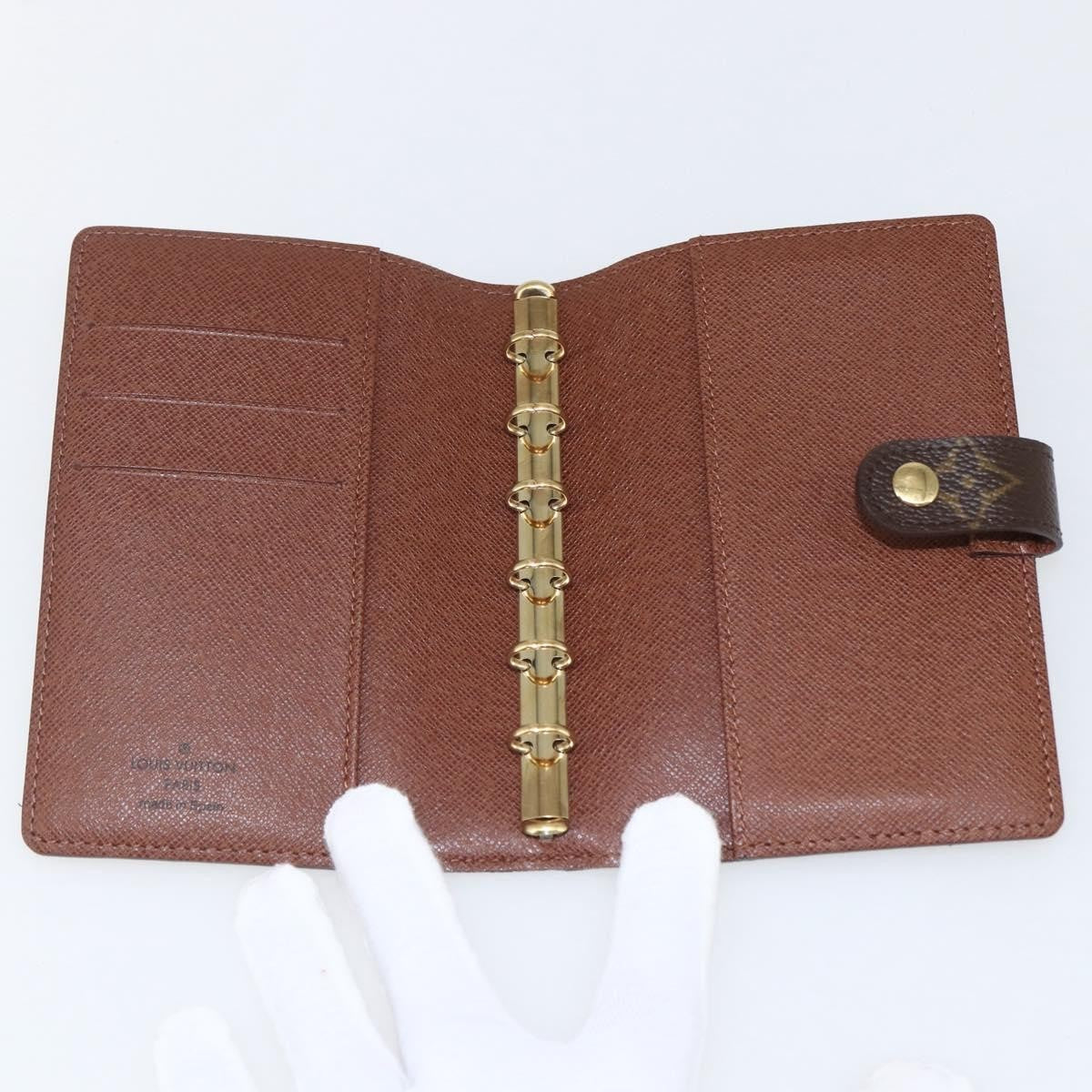 Louis Vuitton Agenda Cover Monogram Panda Brown Canvas Wallets Accessory (Pre-Owned)