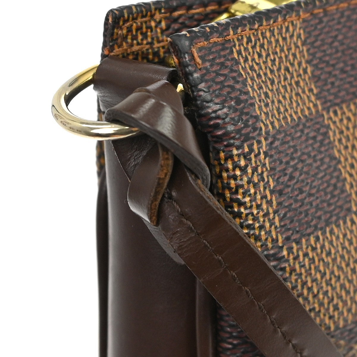 Louis Vuitton Navona Pochette Accessoires Damier Brown Canvas Clutche & Pouche Bag (Pre-Owned)