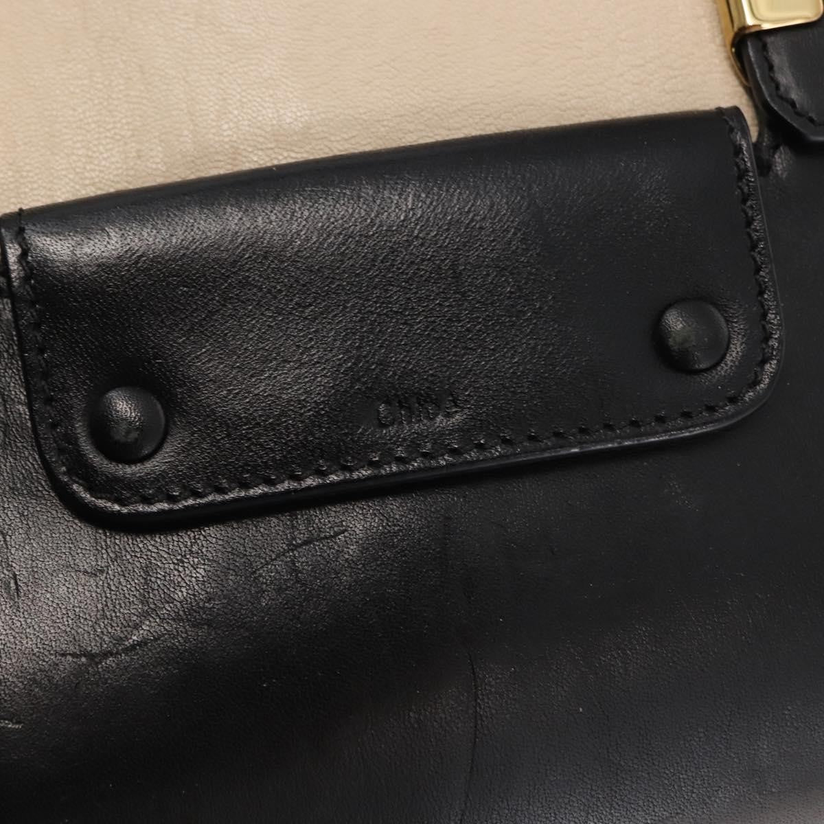 Chloe Alice Satchel Leather White Leather Handbag (Pre-Owned)