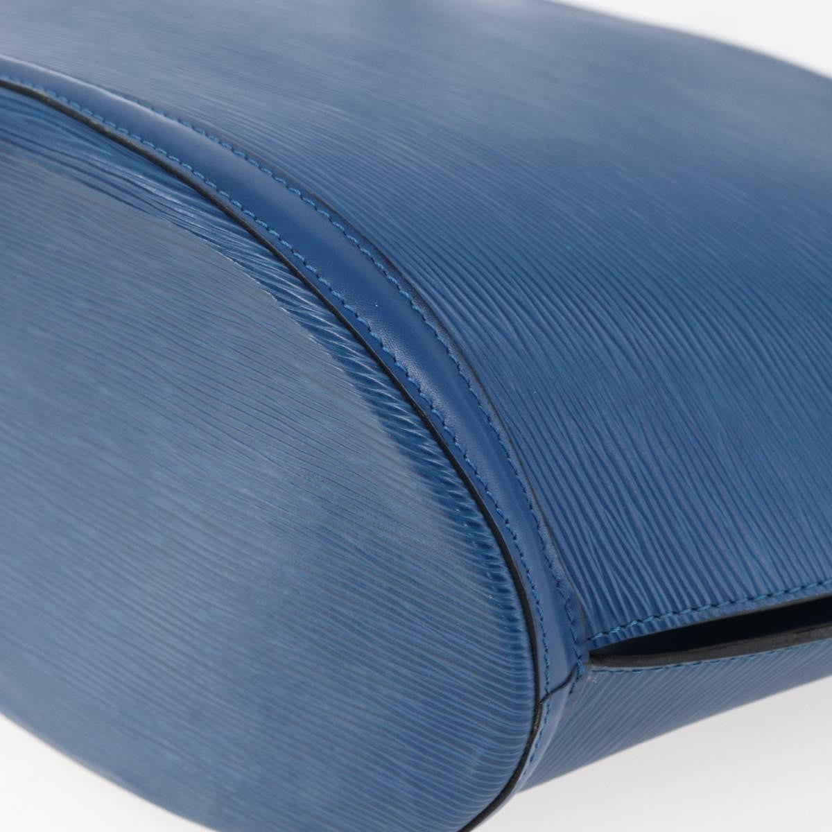 Louis Vuitton Saint Jacques Handbag Epi Leather Blue Leather Shoulder Bag Bag (Pre-Owned)