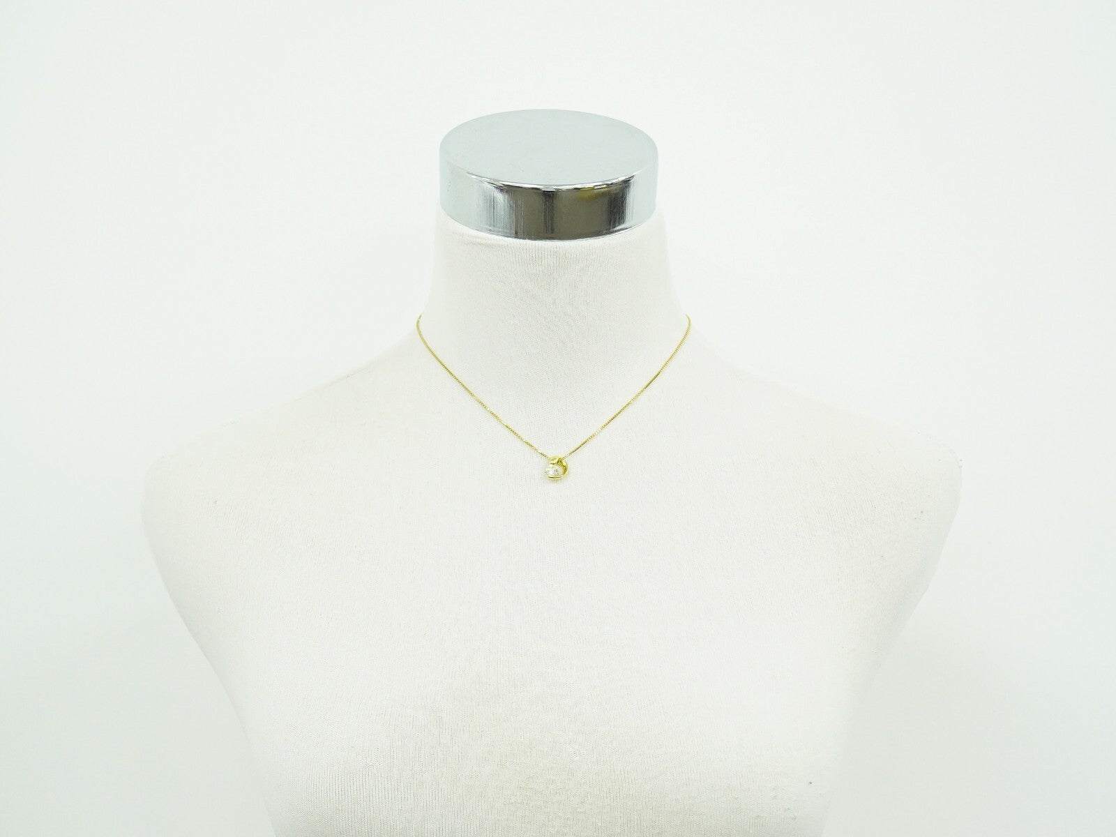 Tiffany & Co. Heart Pendant Necklace 18K Yellow Gold With Diamonds Gold Yellow_Gold Necklace Jewelry (Pre-Owned)