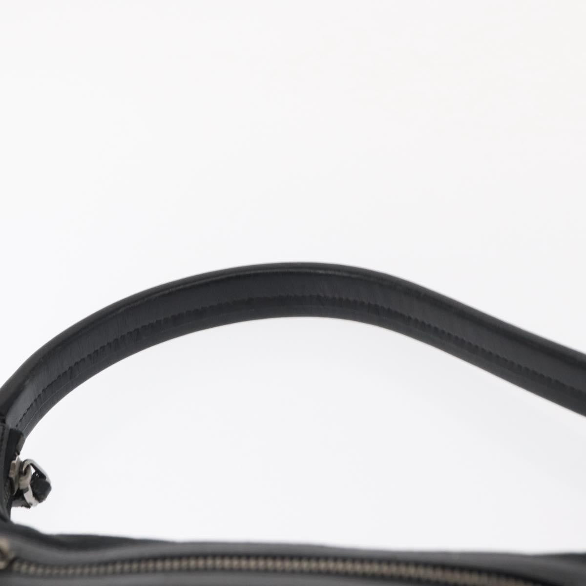 Gucci Vintage Shoulder Bag Gg Canvas And Leather Black Canvas Shoulder Bag Bag (Pre-Owned)