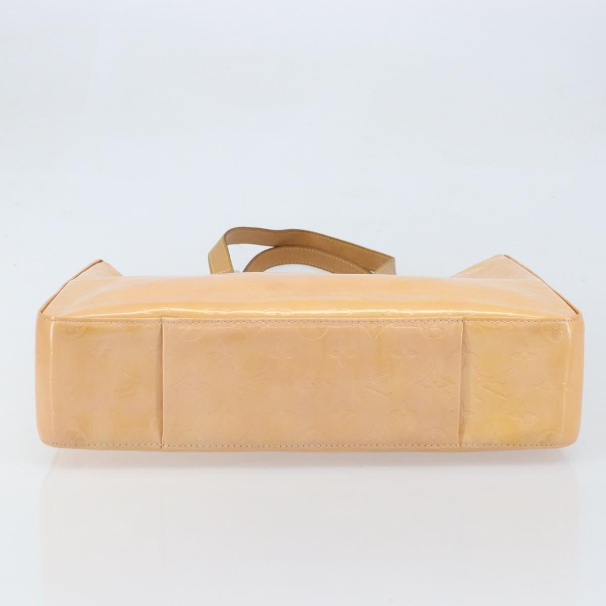 Louis Vuitton Columbus Handbag Monogram Vernis Beige Patent_Leather Tote Bag Bag (Pre-Owned)