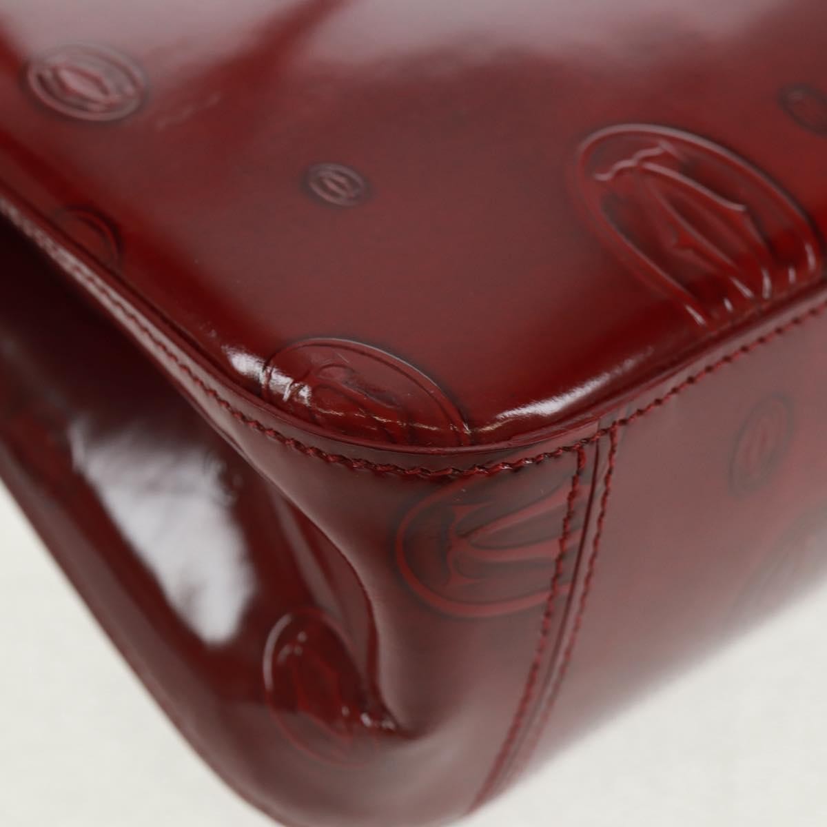Cartier Happy Birthday Handbag Patent Leather Red Patent_Leather Handbag (Pre-Owned)