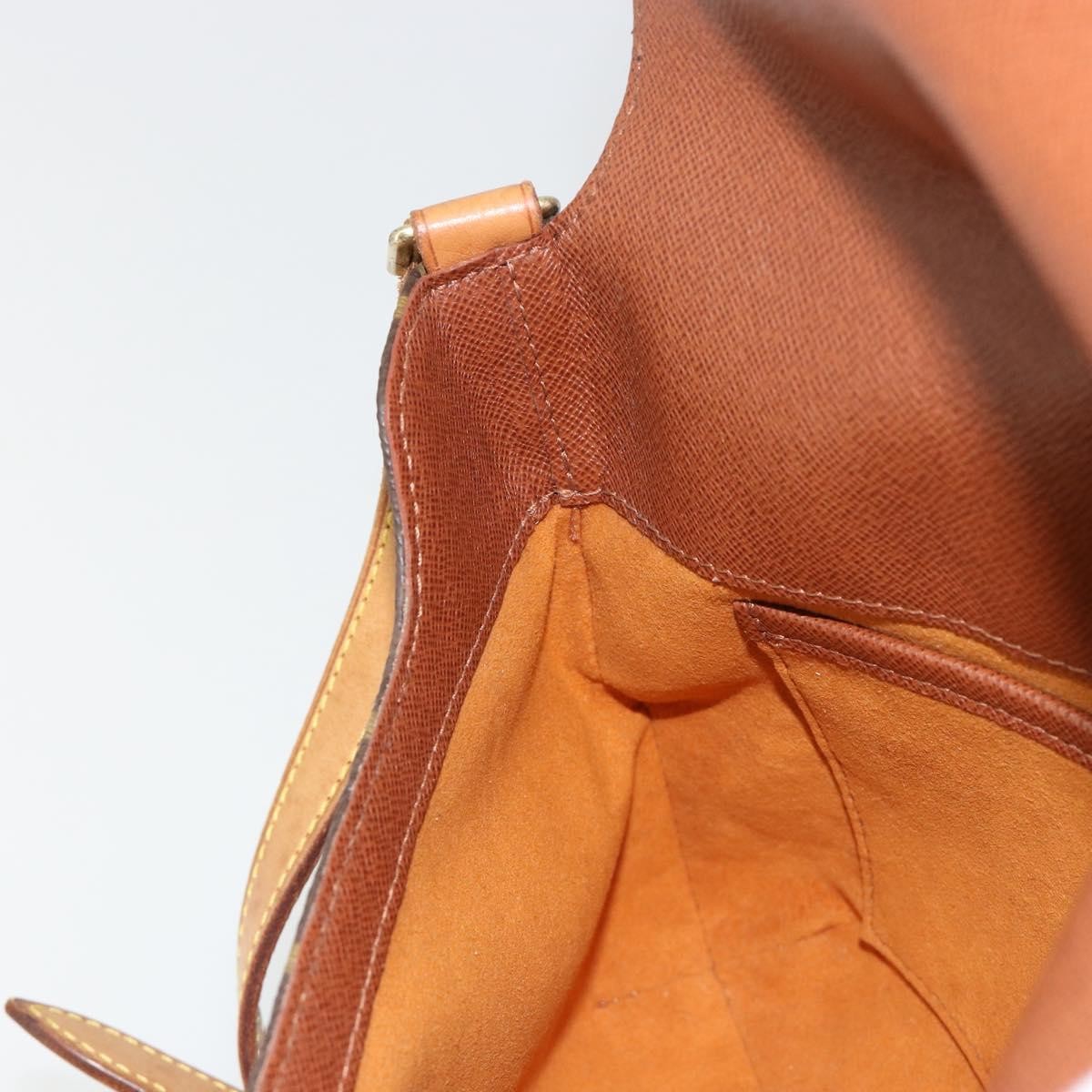 Louis Vuitton Musette Tango Handbag Monogram Canvas Brown Canvas Shoulder Bag Bag (Pre-Owned)