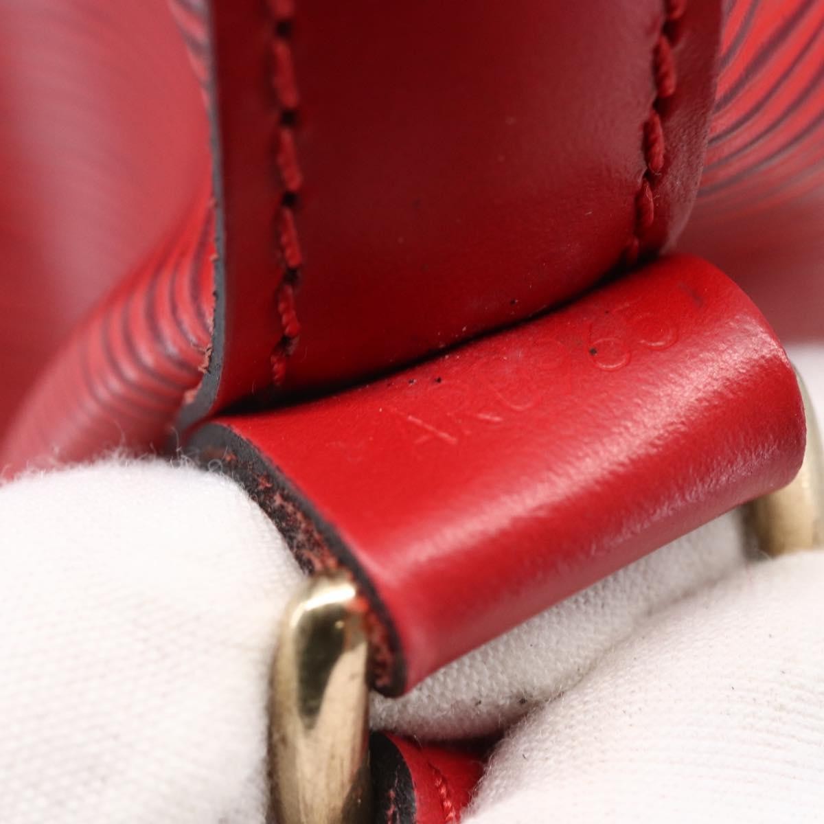 Louis Vuitton Noe Handbag Epi Leather Red Leather Bag (Pre-Owned)