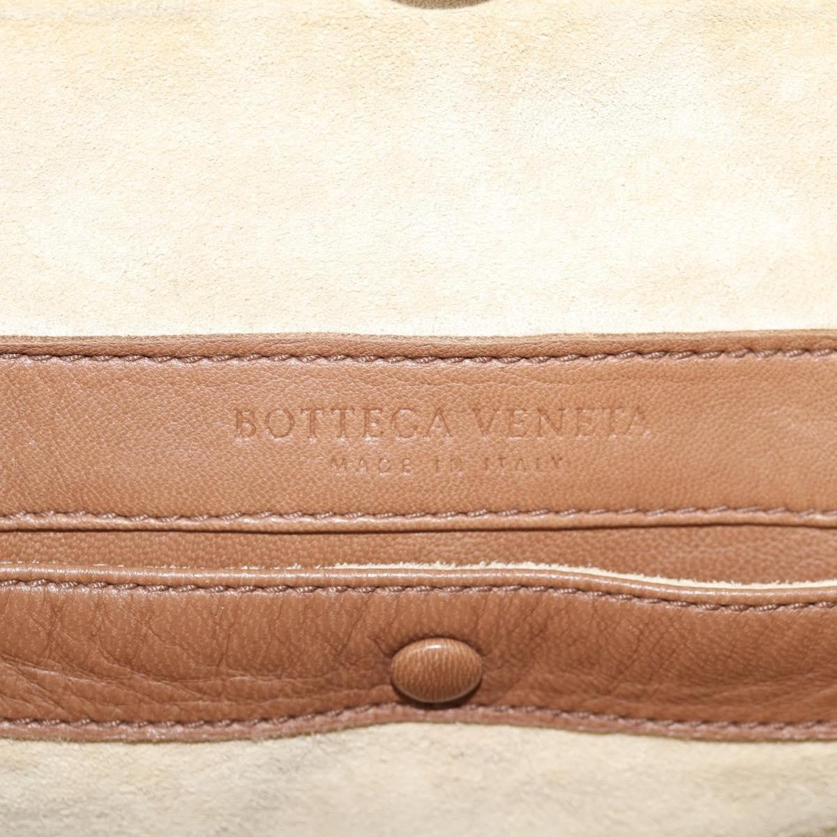 Bottega Veneta Intrecciato Leather Brown Leather Handbag (Pre-Owned)
