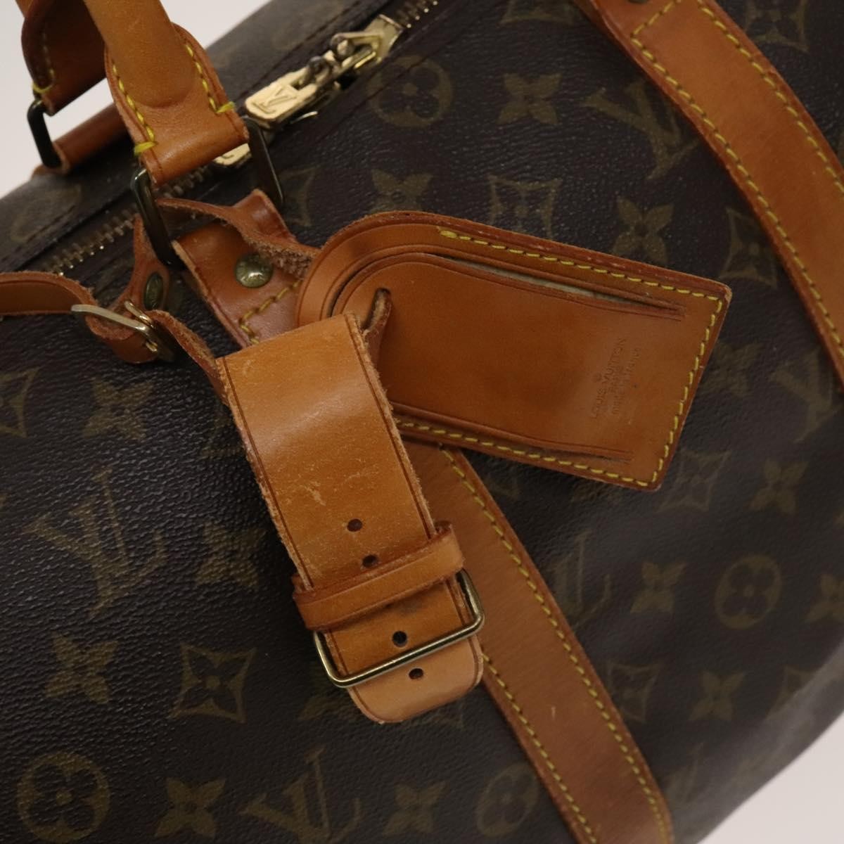 Louis Vuitton Keepall Bag Monogram Canvas Brown Canvas Travel Bag Bag (Pre-Owned)
