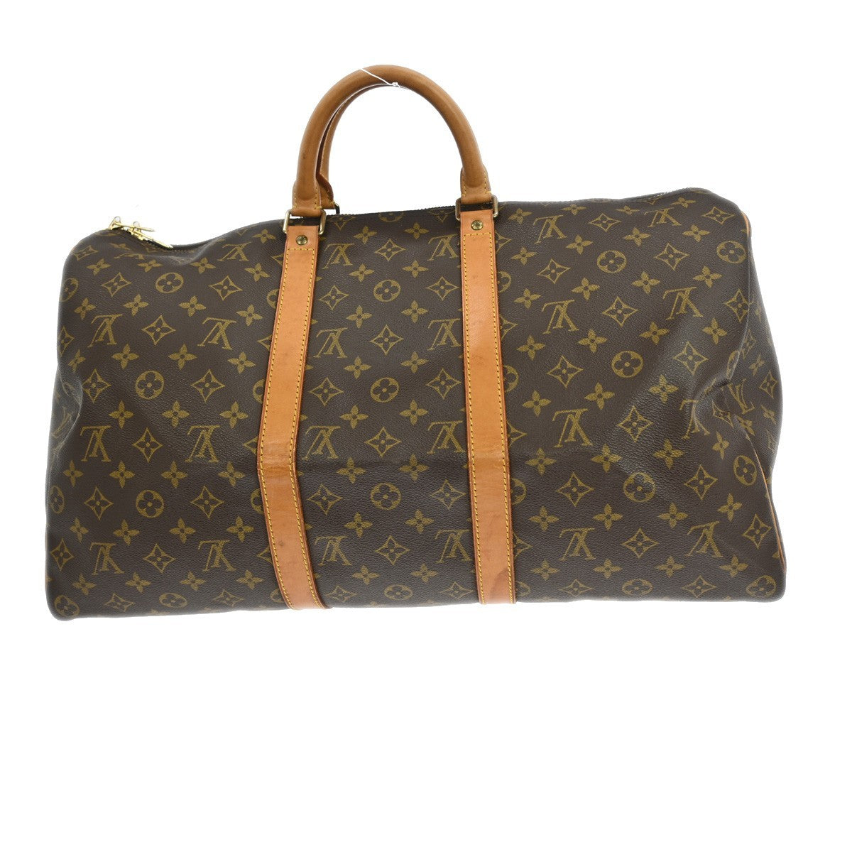 Louis Vuitton Keepall Bag Monogram Canvas Brown Canvas Travel Bag Bag (Pre-Owned)