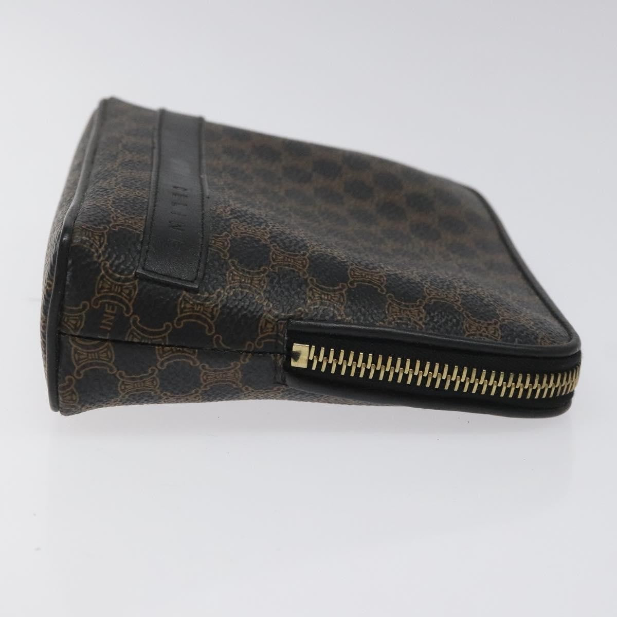 Celine Macadam Pochette Canvas And Leather Black Canvas Clutche & Pouche Bag (Pre-Owned)