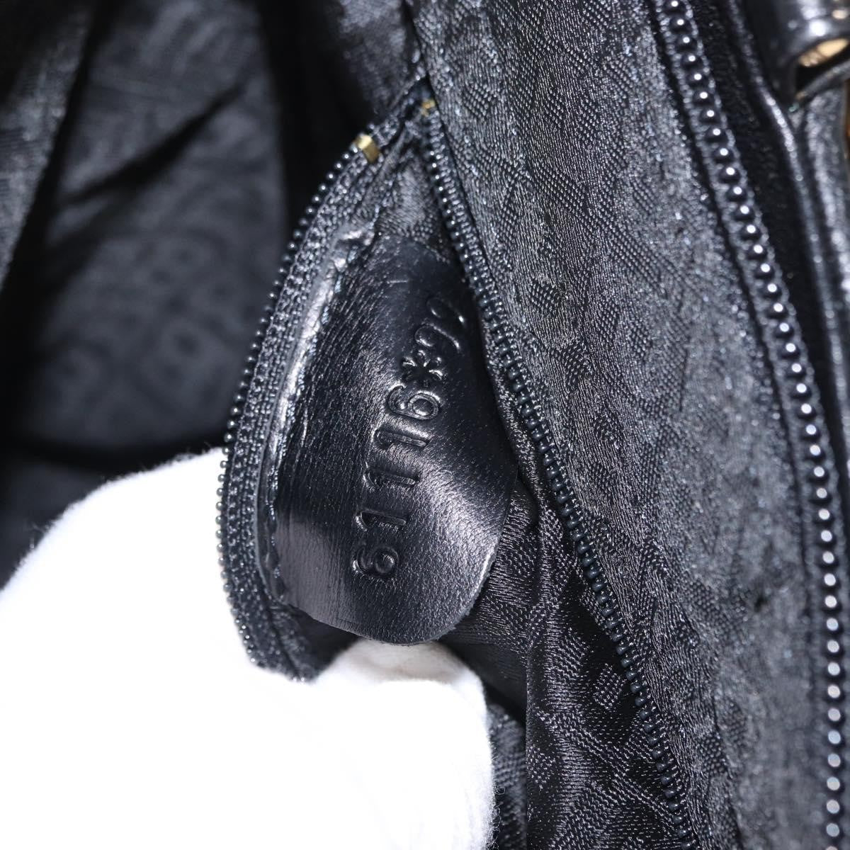 Bally Vintage Shoulder Bag Quilted Leather Black Leather Shoulder Bag Bag (Pre-Owned)