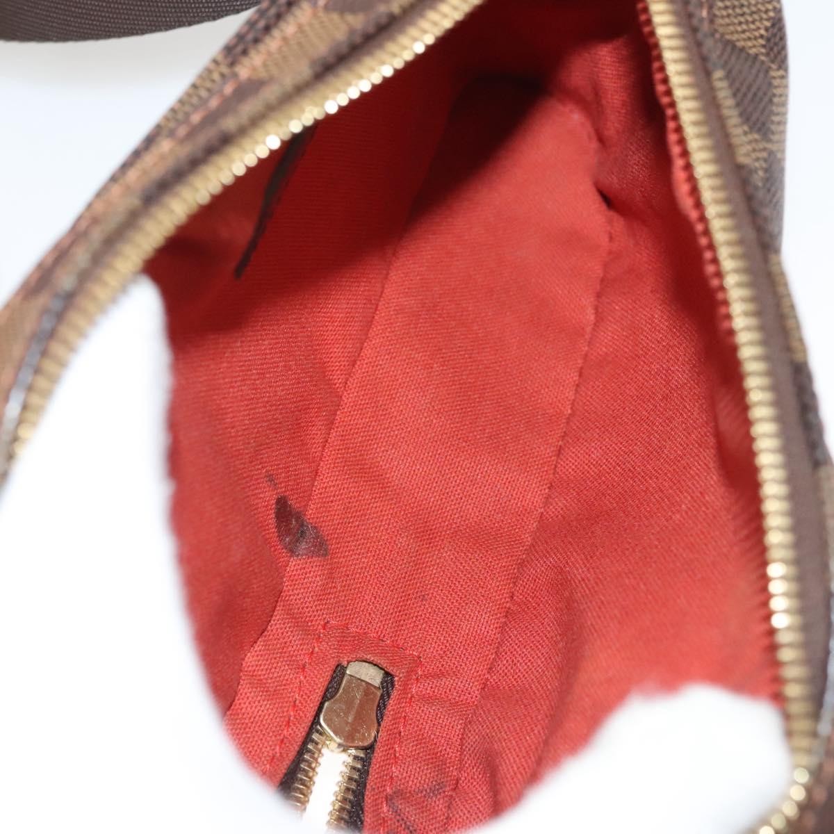 Louis Vuitton Geronimos Waist Bag Damier Brown Canvas Shoulder Bag Bag (Pre-Owned)