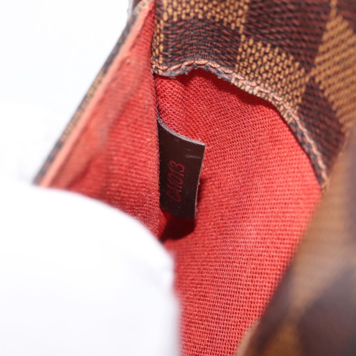 Louis Vuitton Pochette Gange Damier Brown Canvas Clutche & Pouche Bag (Pre-Owned)